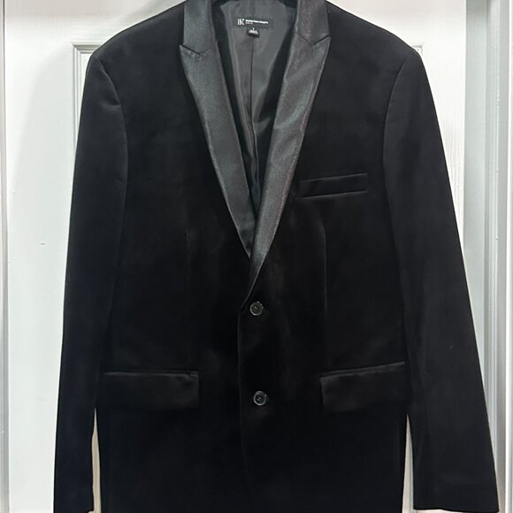 I.N.C. International Concepts Men's Velvet Jacket ‘Black’, Men's size Large - Picture 2 of 7